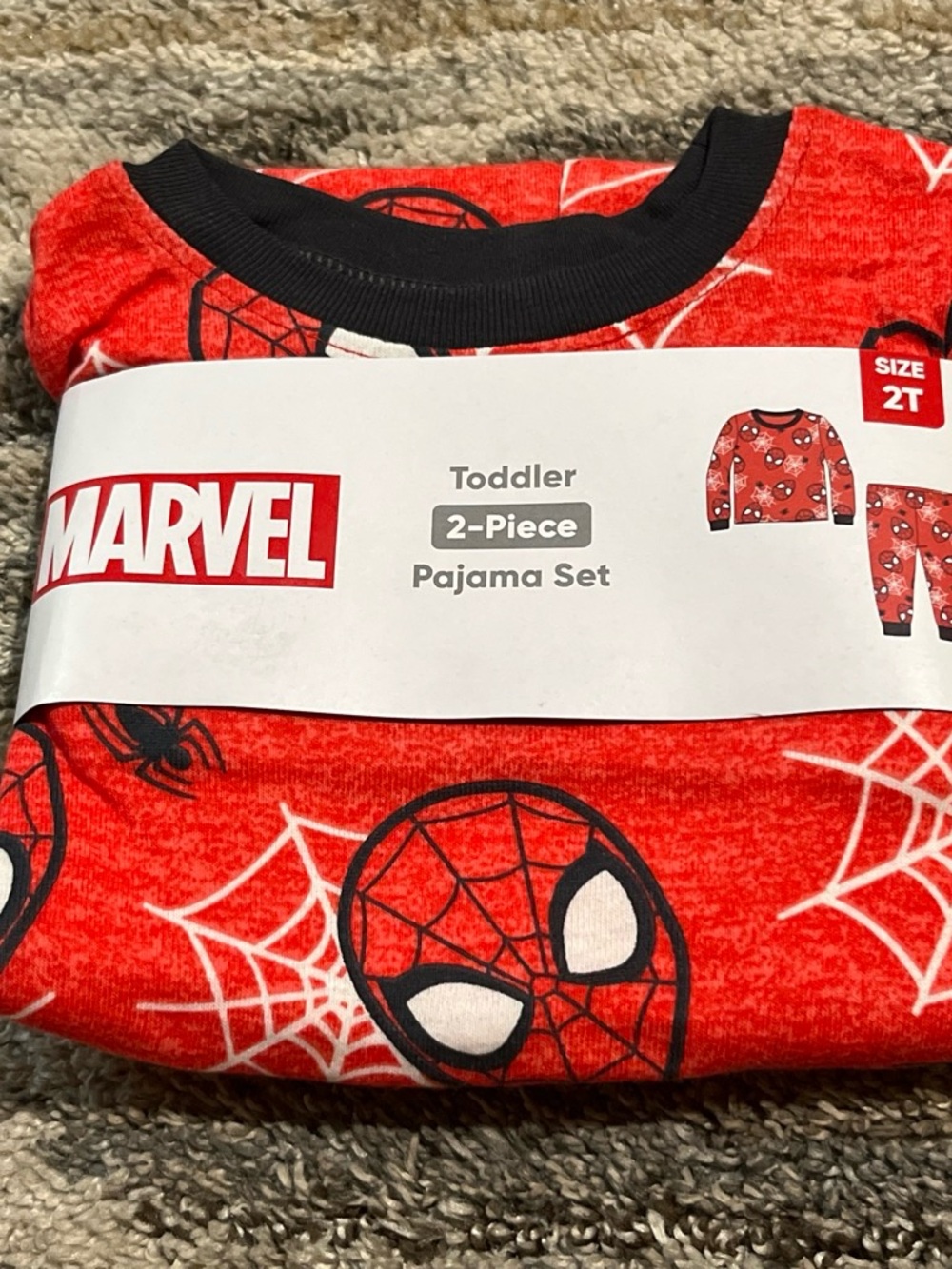 Marvel Red Spider-Man Toddler Pajama Set